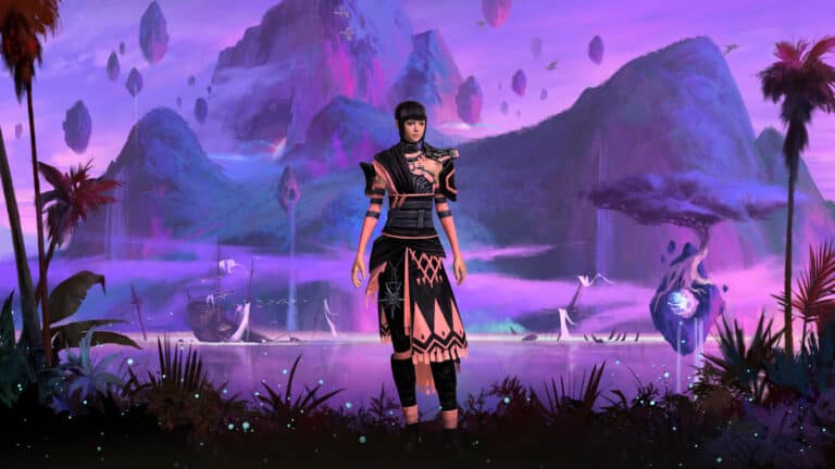 Screenshot von der Charakterübersicht aus Guild Wars 2.